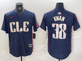 Men's Cleveland Guardians Steven Kwan Navy 2024 City Connect Limited Jersey