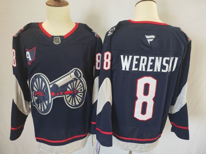 Men's Columbus Blue Jackets Zach Werenski Fanatics Navy Jersey