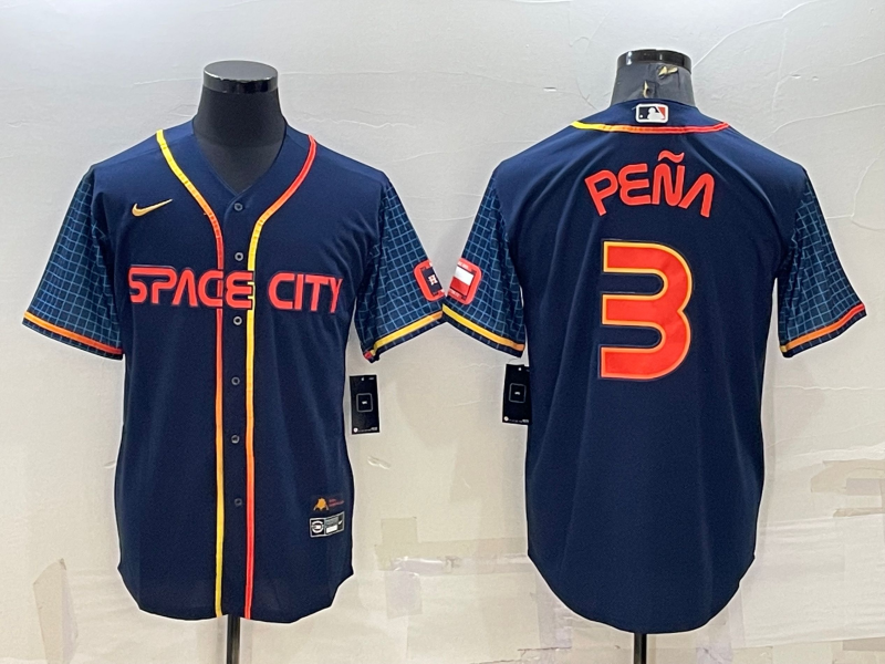 Men's Houston Astros Jeremy Pena Navy 2022 City Connect Replica Player Jersey