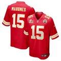 Men's Kansas City Chiefs Patrick Mahomes Red Super Bowl LIX Game Jersey