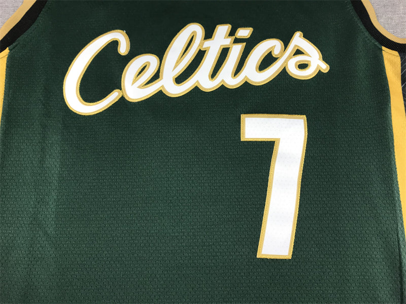 Men's Boston Celtics Jaylen Brown Green 2022/23 Swingman Jersey - City Edition