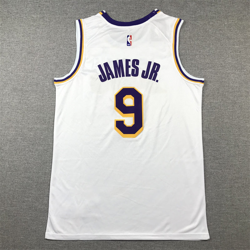 Men's Los Angeles Lakers Bronny James White Swingman Player Jersey - Association Edition