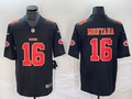Men's San Francisco 49ers Joe Montana Black Fashion Game Jersey