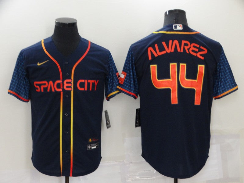 Men's Houston Astros Yordan Alvarez Navy Space City Jersey