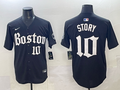 Men's Boston Red Sox Trevor Story Black Limited Player Jersey