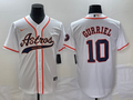Men's Houston Astros Yuli Gurriel White Replica Jersey Joint Edition