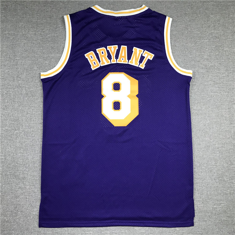 Men's Los Angeles Lakers Kobe Bryant 1996-97 Purple Hardwood Classics Authentic Jersey