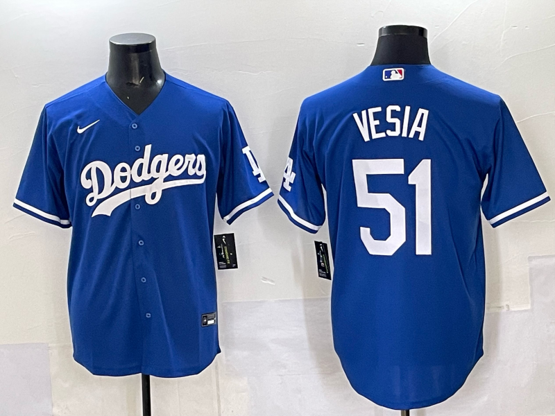 Men's Los Angeles Dodgers Alex Vesia Royal Replica Player Jersey