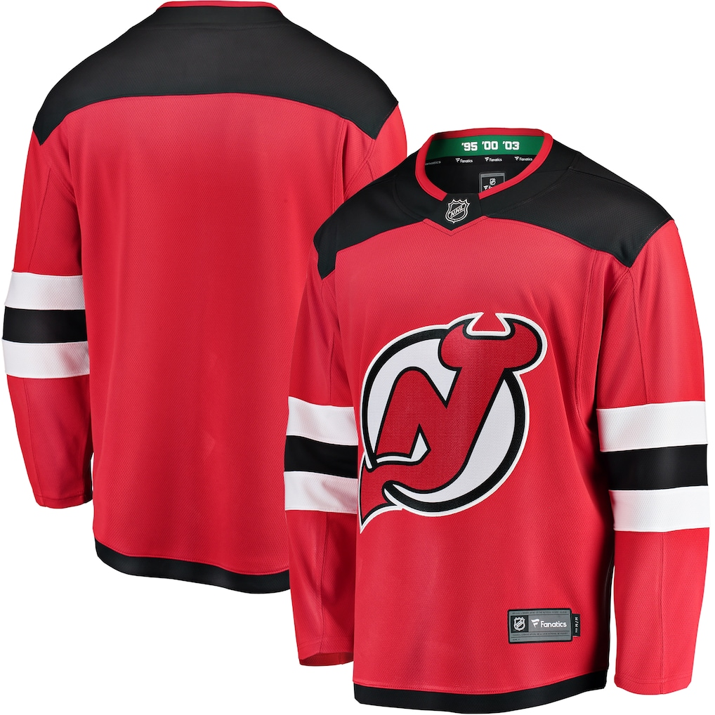 Men's New Jersey Devils Fanatics Red Blank Jersey
