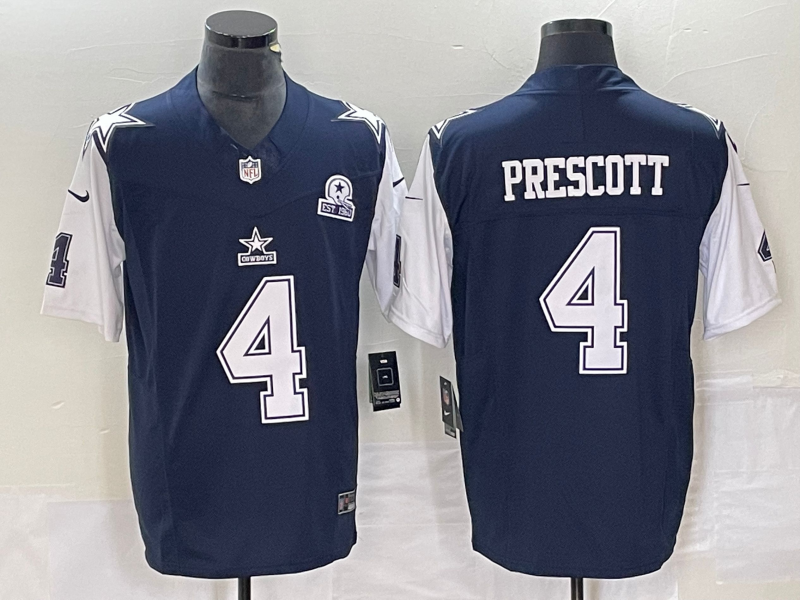 Men's Dallas Cowboys Dak Prescott Navy Legend Player Jersey