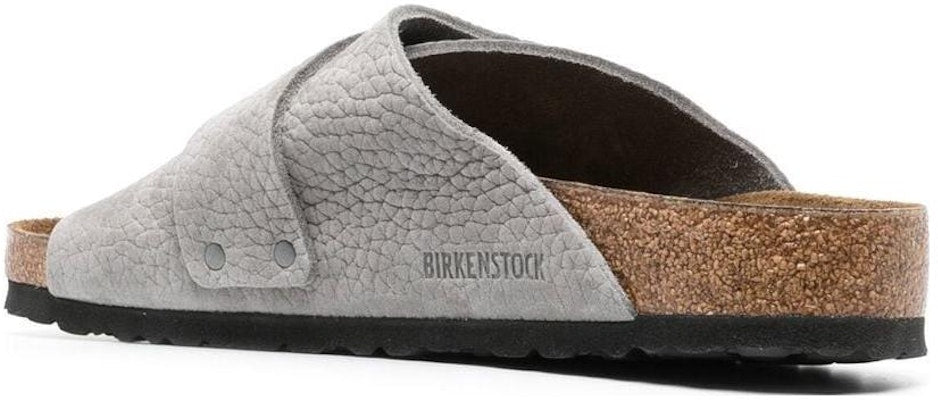 Birkenstock Kyoto 1024502 Nubuk Leather Desert Buck Whale Gray Sandals