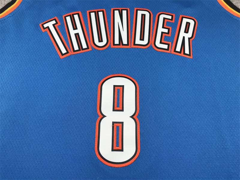 Men's Oklahoma City Thunder Jalen Williams Blue Swingman Jersey - Icon Edition