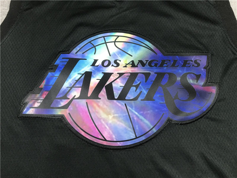 Men's Los Angeles Lakers LeBron James Black Player Jersey