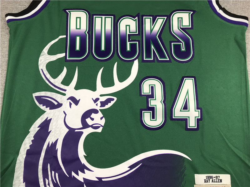 Men's Milwaukee Bucks Giannis Antetokounmpo NBA Replica Player Jersey - Retro Green