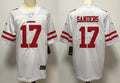 Men's San Francisco 49ers Emmanuel Sanders White Game Jersey