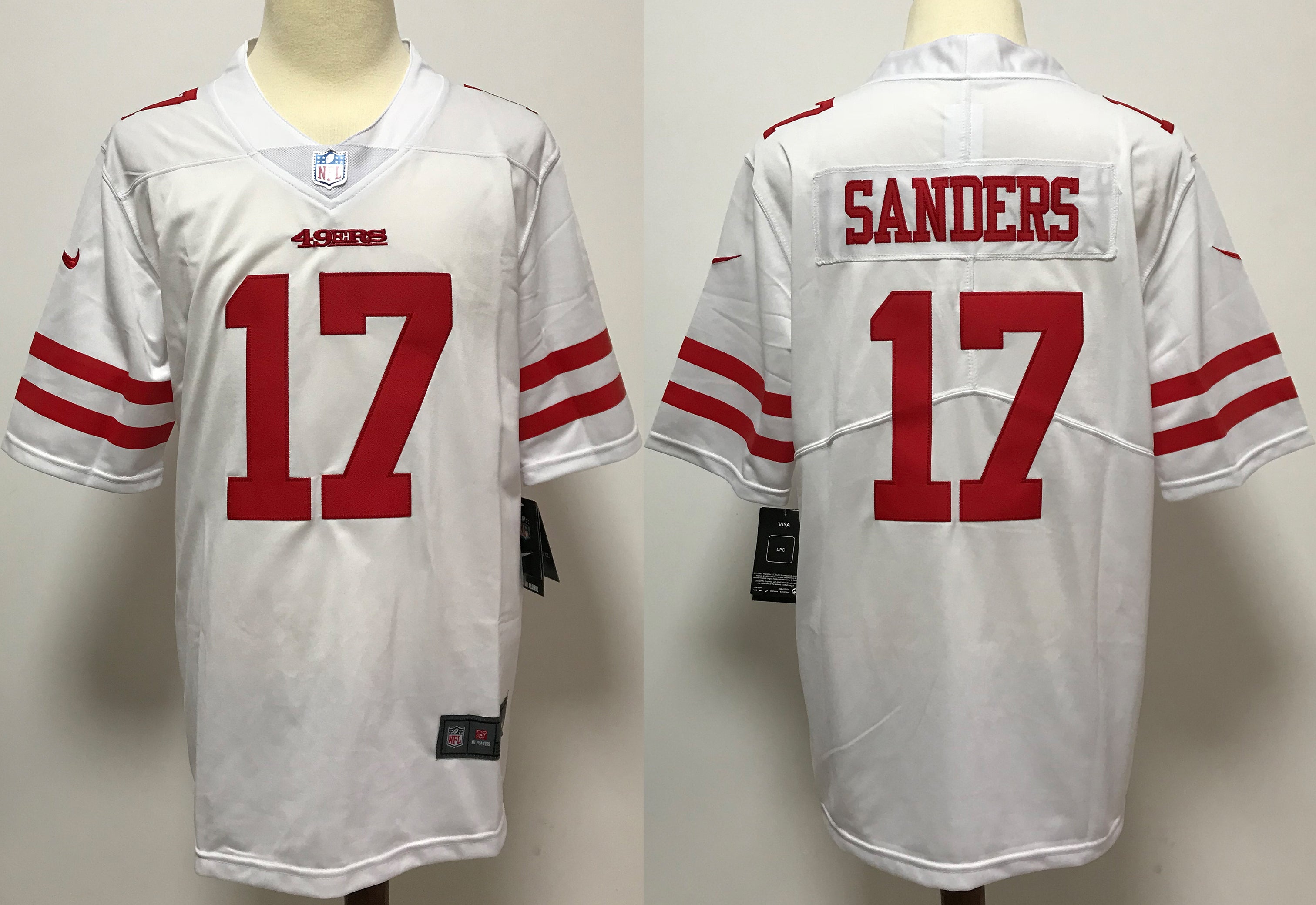 Men's San Francisco 49ers Emmanuel Sanders White Game Jersey