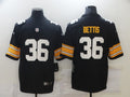 Men's Pittsburgh Steelers Jerome Bettis Black Player Game Jersey