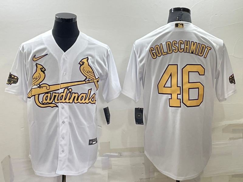 Men's St. Louis Cardinals Paul Goldschmidt White Stitched Jersey