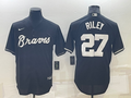 Men's Atlanta Braves Austin Riley Black Replica Player Jersey