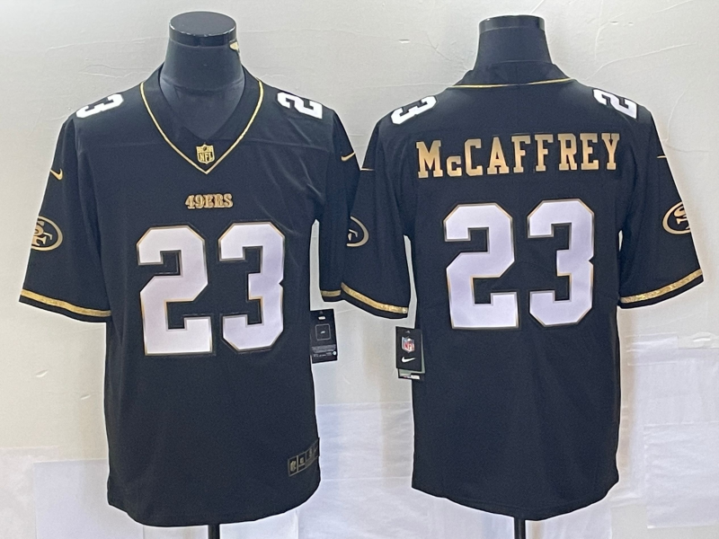 Men's San Francisco 49ers Christian McCaffrey Black Game Player Jersey