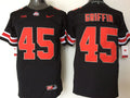 Men's Ohio State Buckeyes Archie Griffin #45 Black Player Game Jersey