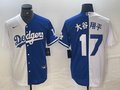 Men's Los Angeles Dodgers Shohei Ohtani White/Blue Replica Player Jersey