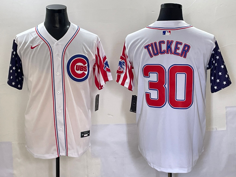Men's Chicago Cubs Kyle Tucker White Limited Player Jersey