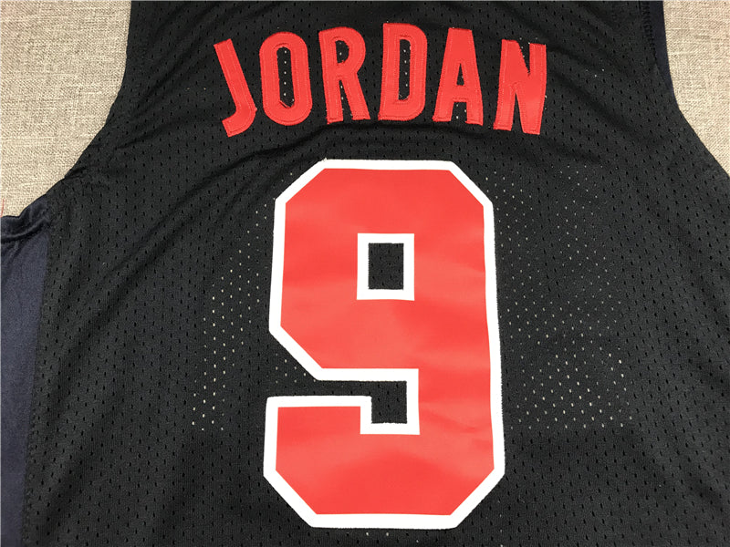 Men's Michael Jordan Navy Dri-fit Team USA Stitched Basketball Jersey