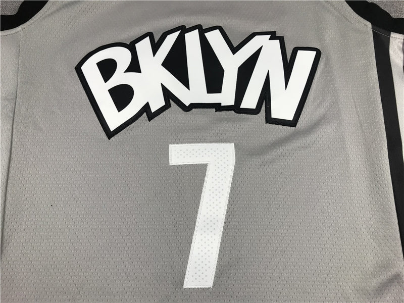 Men's Brooklyn Nets Kevin Durant Gray 2019 Fast Break Player Movement Jersey