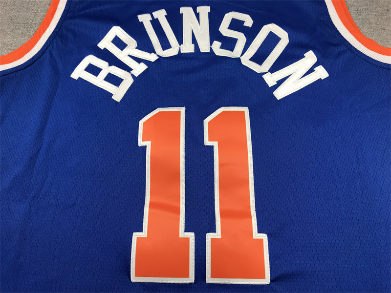 Men's New York Knicks Jalen Brunson Blue Swingman Jersey - Icon Edition