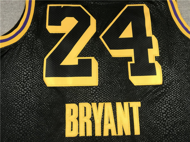 Men's Black mamba Los Angeles Lakers Kobe Bryant Jersey peach heart