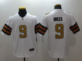 Men's New Orleans Saints Drew Brees White Game Player Jersey