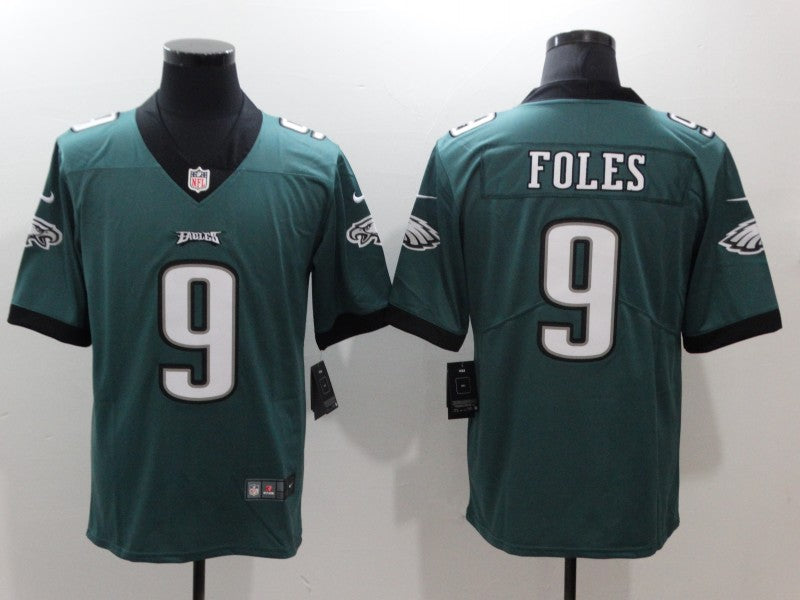Men's Philadelphia Eagles Nick Foles Midnight Green Game Jersey