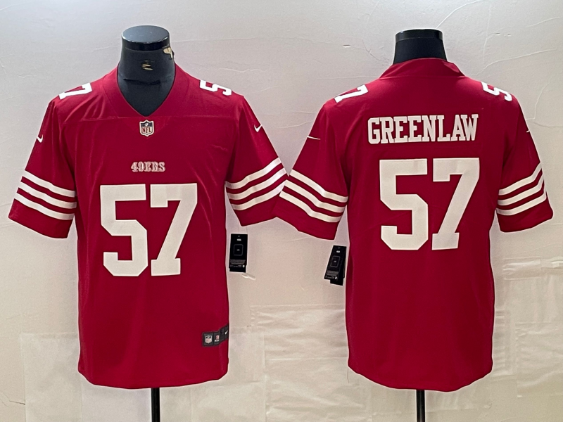 Men's San Francisco 49ers Dre Greenlaw Scarlet Game Player Jersey