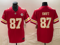 Men's Kansas City Chiefs Taylor Swift Red Game Player Jersey