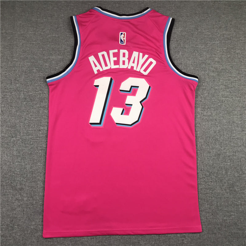 Men's Miami Heat Bam Adebayo Pink Swingman Player Jersey