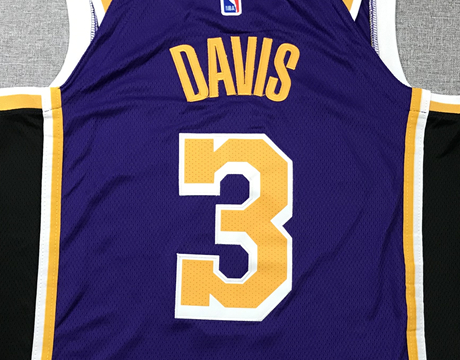 Men's Los Angeles Lakers Anthony Davis Purple Swingman Jersey