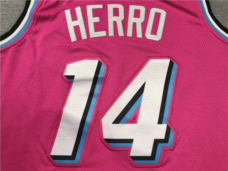 Men's Miami Heat Tyler Herro Pink 2020/21 Swingman Jersey