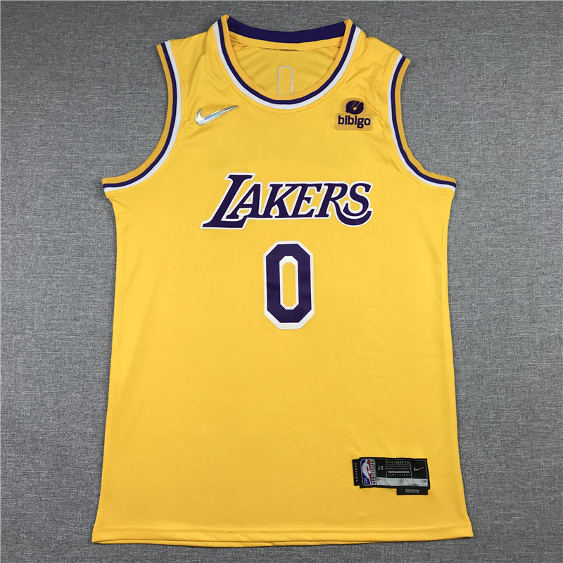 Men's Los Angeles Lakers Russell Westbrook Gold 2020/21 Fast Break Player Jersey
