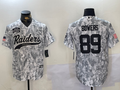 Men's Las Vegas Raiders Brock Bowers Arctic Camo Salute to Service Limited Jersey