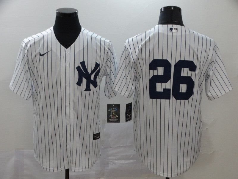 Men's New York Yankees DJ LeMahieu White Replica Player Name Jersey