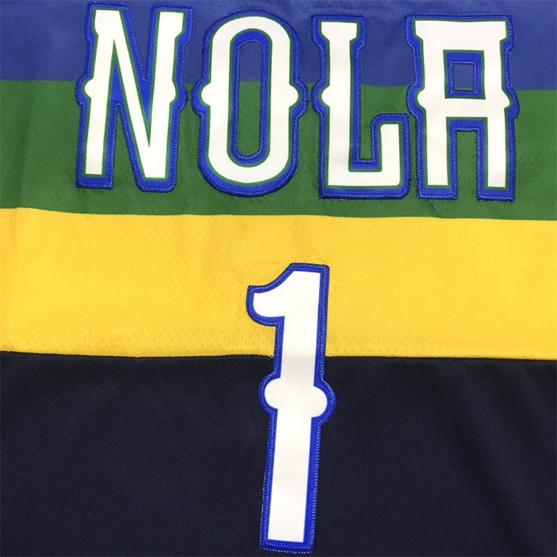 Men's New Orleans Pelicans Zion Williamson Navy Swingman Jersey