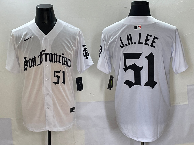 Men's San Francisco Giants Jung Hoo Lee White Replica Player Jersey