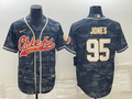 Men's Kansas City Chiefs Chris Jones Grey Camouflage Game Jersey Joint Edition