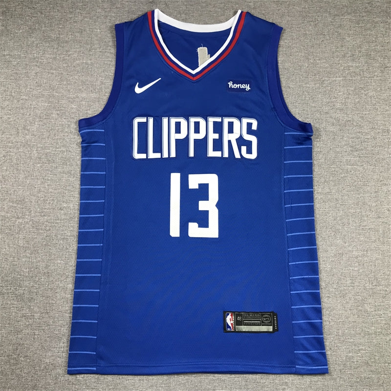Men's LA Clippers Paul George Royal 2022/23 Swingman Jersey