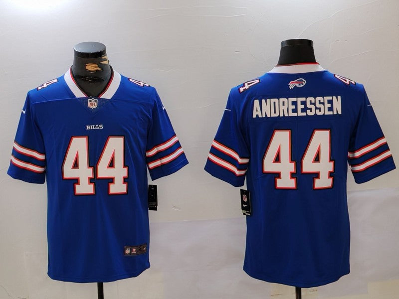 Men's Buffalo Bills Joe Andreessen Royal Game Jersey