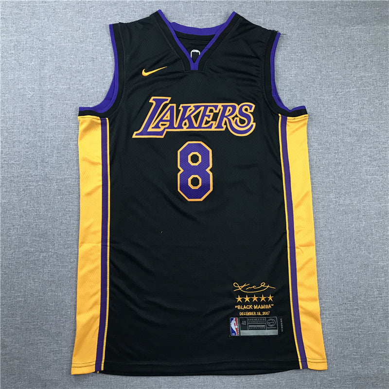 Men's Los Angeles Lakers Kobe Bryant Black Swingman Player Jersey