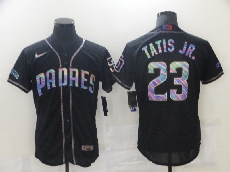 Men's San Diego Padres Fernando Tatis Jr. Black Stitched Jersey