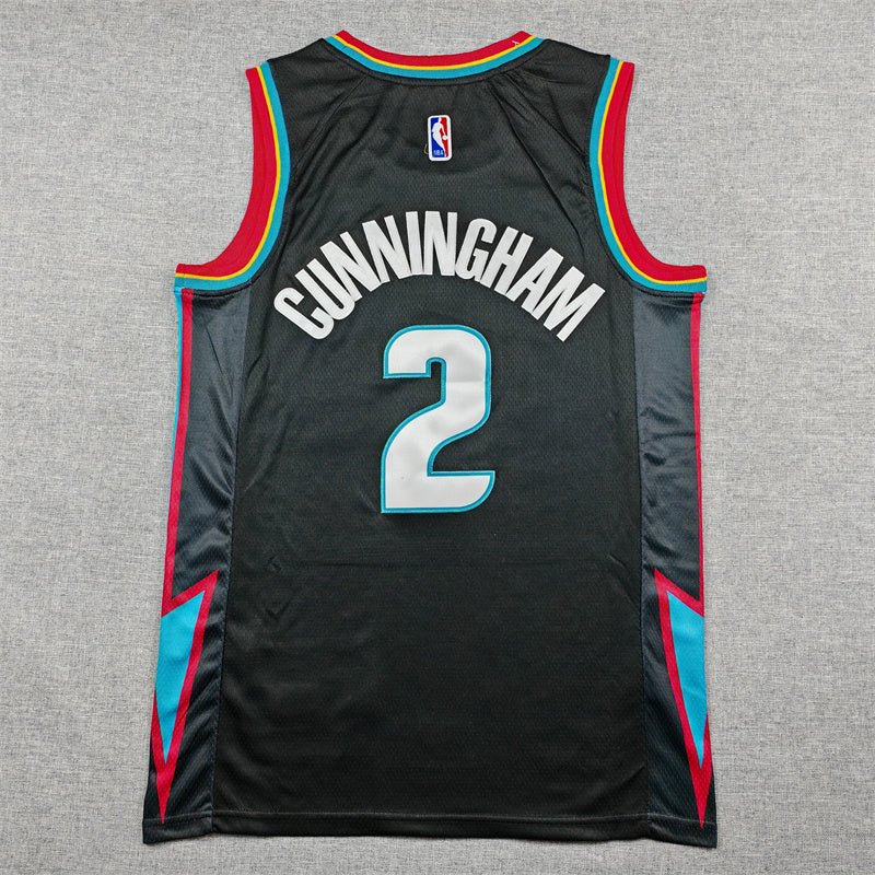 Men's Detroit Pistons Cade Cunningham Charcoal 2025/26 Swingman Jersey - City Edition