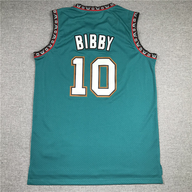 Men's Memphis Grizzlies Mike Bibby Green Classics Swingman Jersey